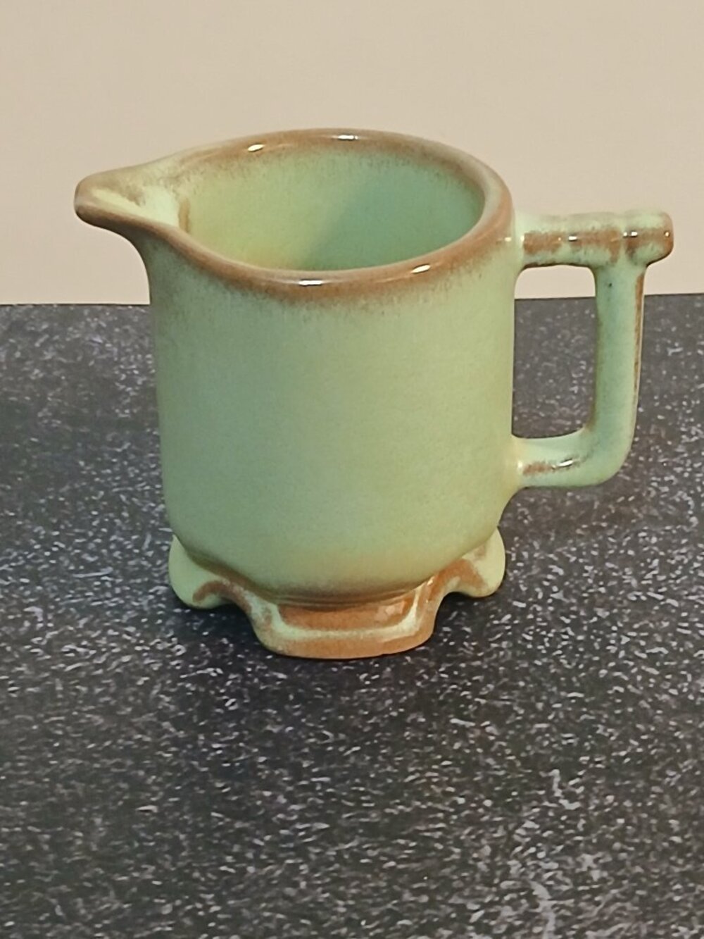 Frankoma Pottery "Plainsman Green" Small Creamer - Picture 2 of 7